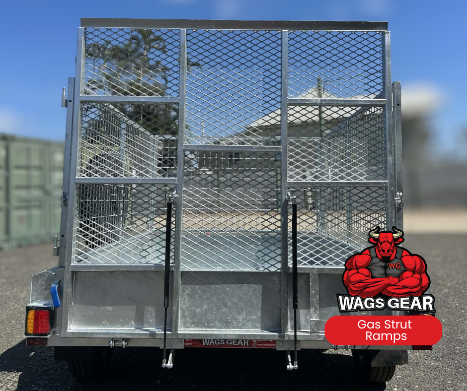 Drop Down Ramp with Gas Struts
